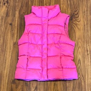 GAP Bright Pink Women’s Puffer Vest
